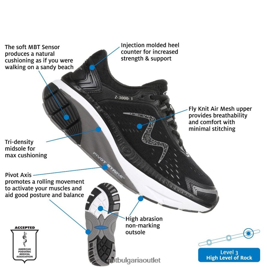 z-3000-1 черен/сив 6BLLJ8206 MBT Жени маратонки