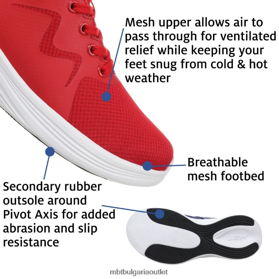 ясу червен 6BLLJ8205 MBT Жени ежедневни обувки