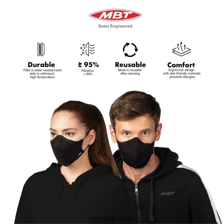 3d спортна маска черен 6BLLJ8250 MBT унисекс аксесоари